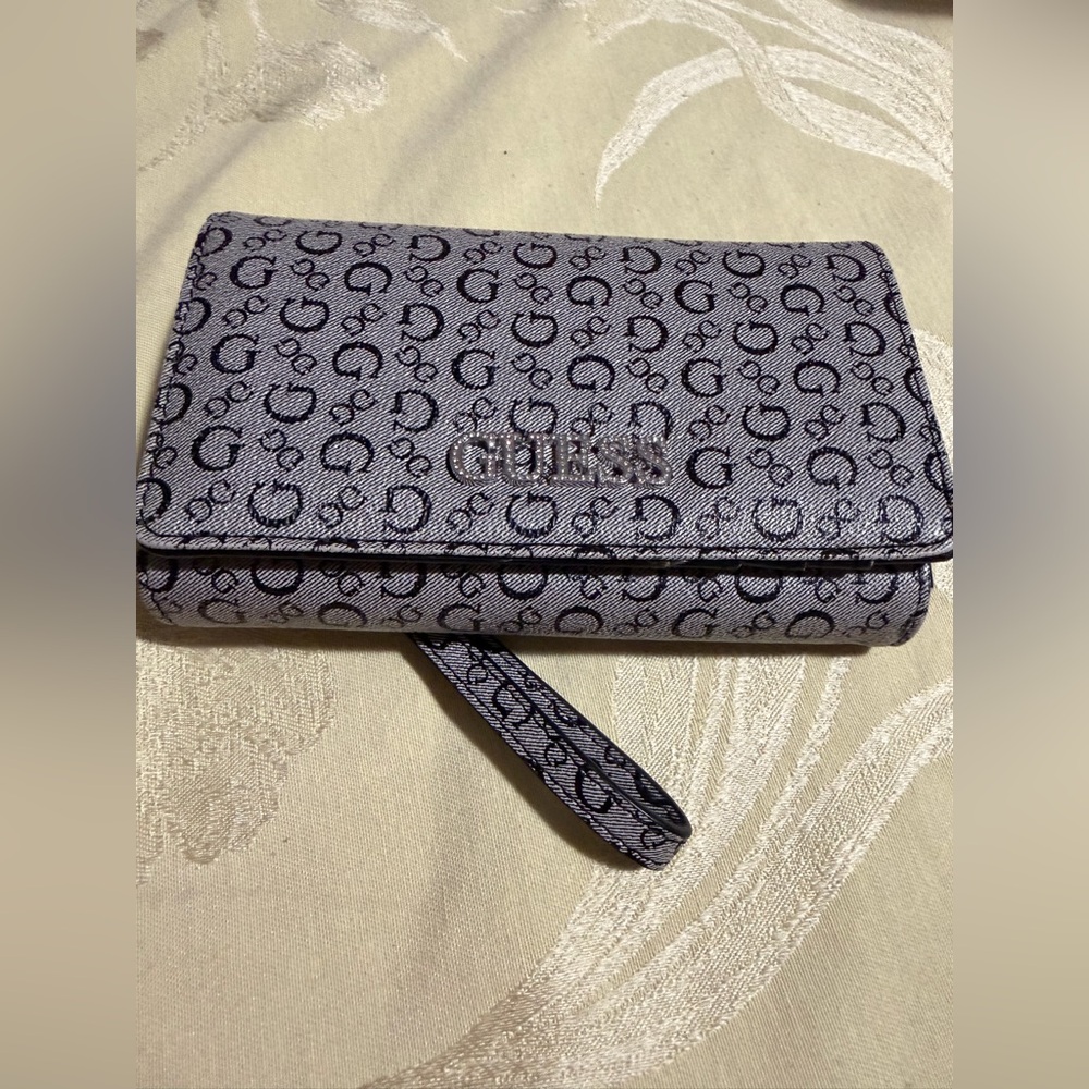 Gray Logo Wristlet